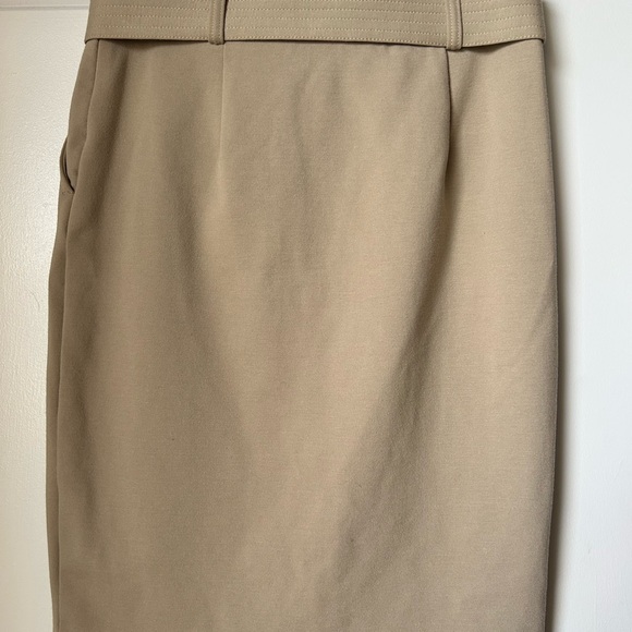 Banana Republic Tan Midi Skirt with Belt - Picture 5 of 12